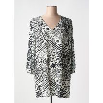 SOPHIA CURVY - Tunique manches longues noir en viscose - Femme - Taille 54 - Modz