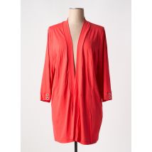 CHALOU - Gilet manches longues rouge en viscose - Femme - Taille 46 - Modz