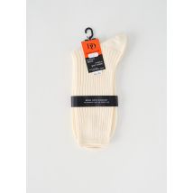 DORE DORE - Chaussettes beige clair en laine - Homme - Taille 40 - Modz