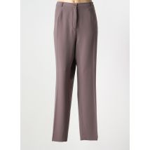SYM - Pantalon droit marron en polyester - Femme - Taille 50 - Modz
