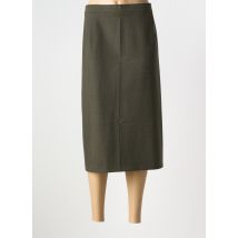 GELCO - Jupe mi-longue vert en laine vierge - Femme - Taille 52 - Modz