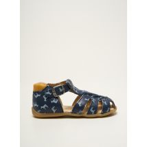 BELLAMY - Sandales/Nu pieds bleu en cuir - Garçon - Taille 25 - Modz