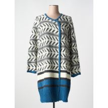 ADIA - Gilet manches longues bleu en acrylique - Femme - Taille 42 - Modz