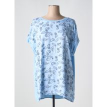 YESTA - T-shirt bleu en viscose - Femme - Taille 44 - Modz