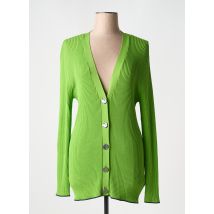 YESTA - Gilet manches longues vert en viscose - Femme - Taille 46 - Modz