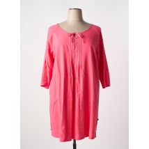 ADIA - Robe courte rose en lin - Femme - Taille 42 - Modz