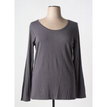 ADIA - T-shirt gris en coton - Femme - Taille 50 - Modz