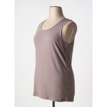 ADIA - Débardeur marron en coton - Femme - Taille 46 - Modz