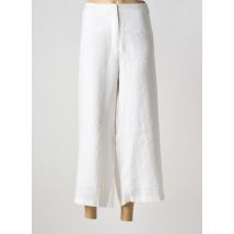 OPEN END - Pantalon 7/8 blanc en lin - Femme - Taille 54 - Modz
