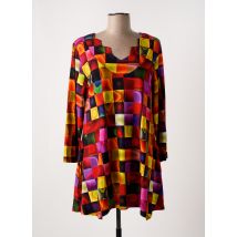 OLIVER JUNG - Tunique manches longues rouge en viscose - Femme - Taille 42 - Modz