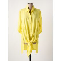SOPHIA CURVY - Tunique manches longues jaune en viscose - Femme - Taille 44 - Modz