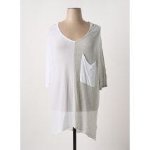 JELLA - Pull tunique gris en viscose - Femme - Taille 50 - Modz