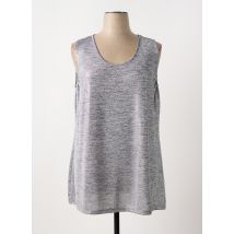 SEE YOU - Débardeur argent en viscose - Femme - Taille 50 - Modz
