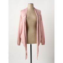 ADIA - Gilet manches longues rose en viscose - Femme - Taille 54 - Modz