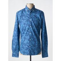 CARNET DE VOL - Chemise manches longues bleu en coton - Homme - Taille S - Modz