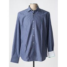 CARNET DE VOL - Chemise manches longues bleu en coton - Homme - Taille XL - Modz
