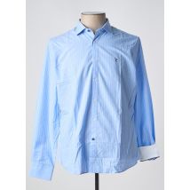 CARNET DE VOL - Chemise manches longues bleu en coton - Homme - Taille XXL - Modz