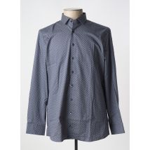 OLYMP - Chemise manches longues bleu en coton - Homme - Taille XXL - Modz