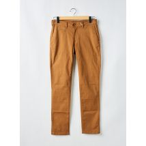 FAGUO - Pantalon chino marron en coton - Homme - Taille 40 - Modz
