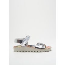 KICKERS - Sandales/Nu pieds argent en cuir - Fille - Taille 38 - Modz