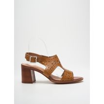 EMILIE KARSTON - Sandales/Nu pieds marron en cuir - Femme - Taille 41 - Modz
