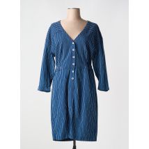 MKT STUDIO - Robe mi-longue bleu en coton - Femme - Taille 44 - Modz