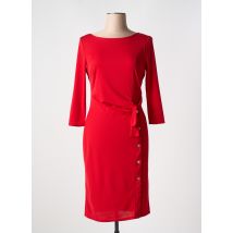 LILOO - Robe mi-longue rouge en polyester - Femme - Taille 36 - Modz