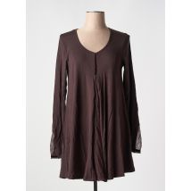 MYRINE - Robe courte marron en tencel - Femme - Taille 38 - Modz