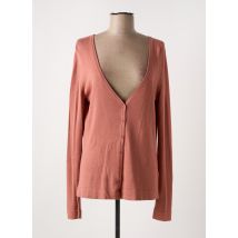 ICHI - Gilet manches longues rose en viscose - Femme - Taille 42 - Modz