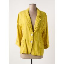 LA FEE MARABOUTEE - Blazer jaune en lin - Femme - Taille 40 - Modz
