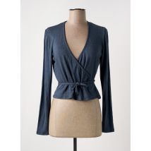 MYRINE ANTWERP - Gilet cache-cœur bleu en viscose - Femme - Taille 42 - Modz