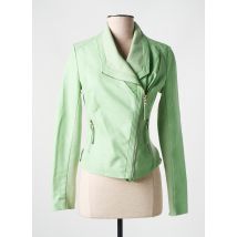 SOFTY - Veste simili cuir vert en polyurethane - Femme - Taille 36 - Modz