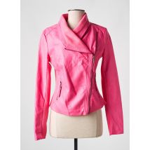 SOFTY - Veste simili cuir rose en polyurethane - Femme - Taille 36 - Modz