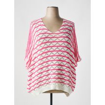TRICOT STATION - Pull rose en acrylique - Femme - Taille 40 - Modz