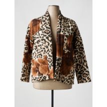 CECILE WANG - Veste casual marron en viscose - Femme - Taille TU - Modz