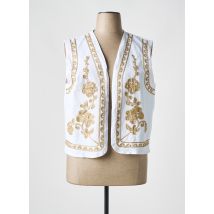 PÉPOUZ' - Gilet manches courtes blanc en coton - Femme - Taille TU - Modz