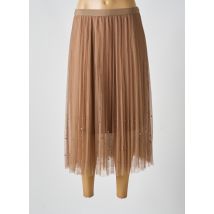 REMIX - Jupe longue marron en polyester - Femme - Taille 36 - Modz