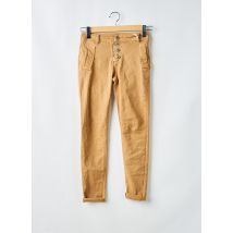 MELLY & CO - Pantalon slim beige en coton - Femme - Taille 36 - Modz