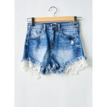 PLACE DU JOUR - Short bleu en coton - Femme - Taille 34 - Modz