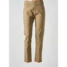 CHRISTY - Jegging marron en coton - Femme - Taille 48 - Modz
