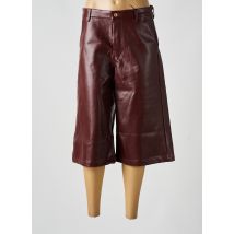 KATE DENIM - Pantacourt marron en polyurethane - Femme - Taille 38 - Modz