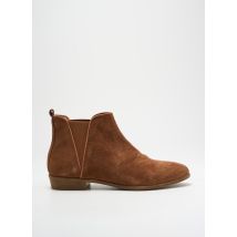 COCO ET ABRICOT - Bottines/Boots marron en cuir - Femme - Taille 37 - Modz
