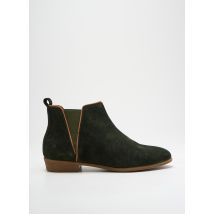 COCO ET ABRICOT - Bottines/Boots vert en cuir - Femme - Taille 37 - Modz