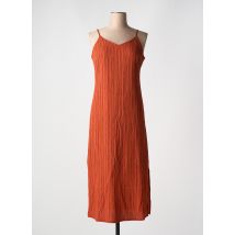 B.YOUNG - Robe longue orange en viscose - Femme - Taille 42 - Modz
