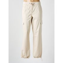 COPENHAGEN - Pantalon cargo beige en coton - Femme - Taille 42 - Modz
