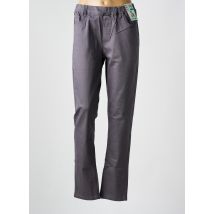 S.QUISE - Pantalon slim gris en coton - Femme - Taille 44 - Modz