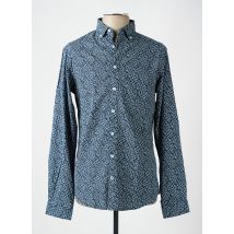 CAMBRIDGE - Chemise manches longues bleu en coton - Homme - Taille S - Modz