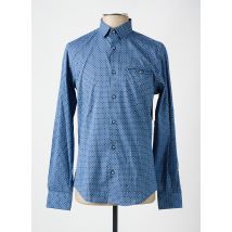 BENSON & CHERRY - Chemise manches longues bleu en coton - Homme - Taille S - Modz
