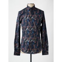 BENSON & CHERRY - Chemise manches longues bleu en coton - Homme - Taille S - Modz