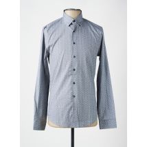 BENSON & CHERRY - Chemise manches longues gris en coton - Homme - Taille S - Modz